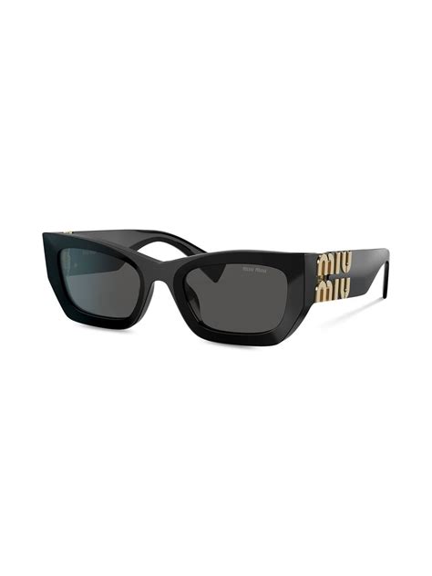 miu miu sunglasses black and white